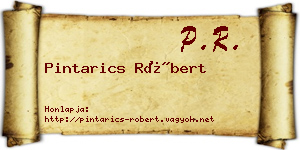 Pintarics Róbert névjegykártya